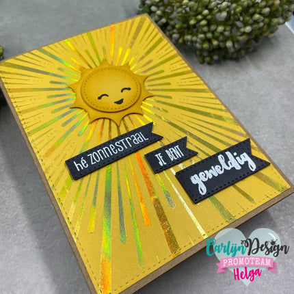 CarlijnDesign A6 Sunburst hot foil CDHF-0019
