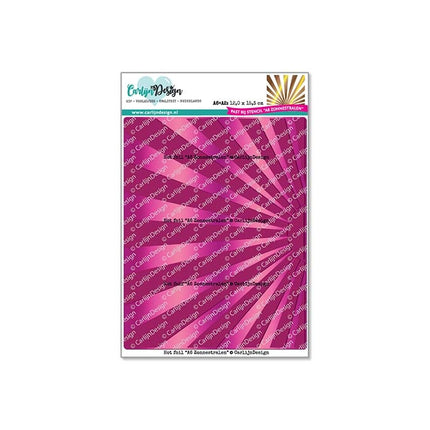 CarlijnDesign A6 Zonnestralen hot foil CDHF-0056