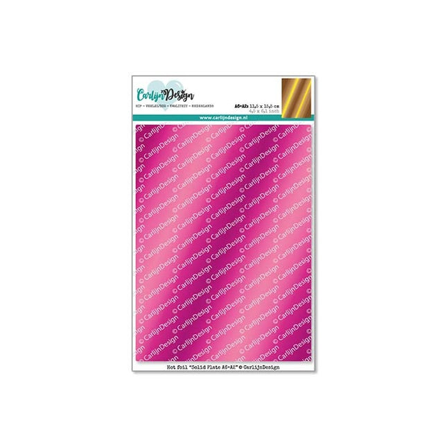 CarlijnDesign A6+A2 Solid plate hot foil CDHF-0025