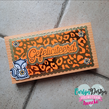 CarlijnDesign A6+A2 Solid plate hot foil CDHF-0025