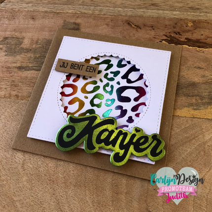CarlijnDesign A6+A2 Solid plate hot foil CDHF-0025