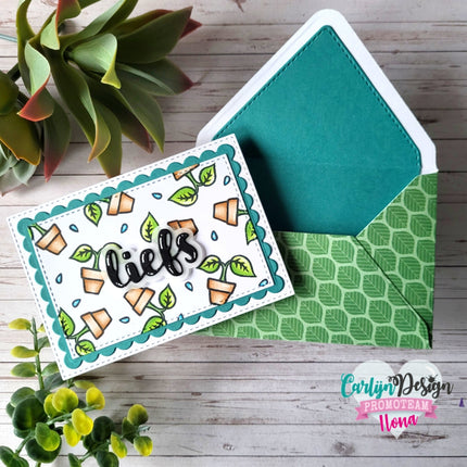 CarlijnDesign A7 kaart + envelop snijmallen CDSN-0208