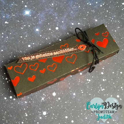 CarlijnDesign Achtergrond Hartjes hot foil CDHF-0006