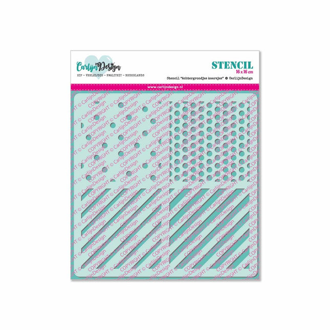 CarlijnDesign Achtergrondjes kaarsjes stencil CDSC-0009
