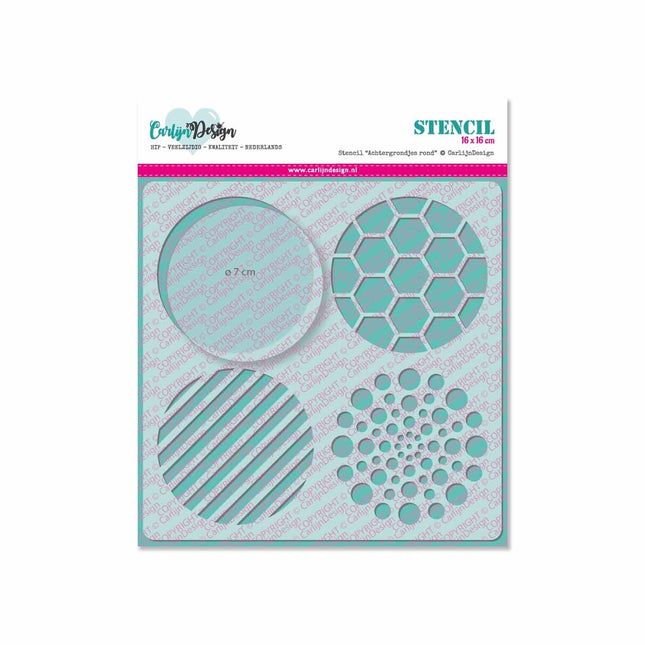CarlijnDesign Achtergrondjes rond stencil CDSC-0001