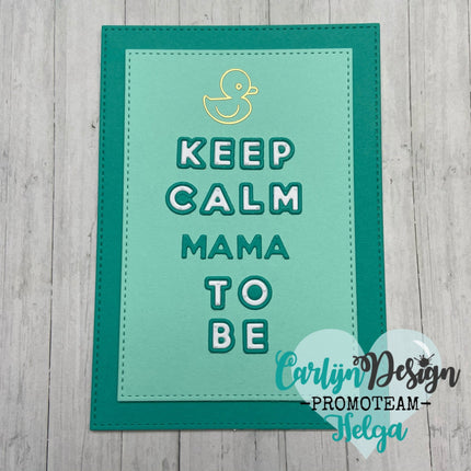 CarlijnDesign Alfabet Blijf kalm snijmallen CDSN-0106A