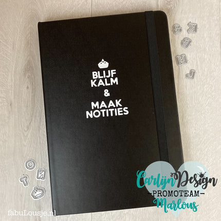 CarlijnDesign Alfabet Blijf kalm snijmallen CDSN-0106A