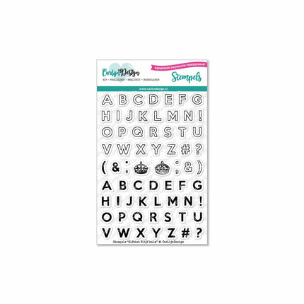 CarlijnDesign Alfabet Blijf kalm stempels CDST-0064