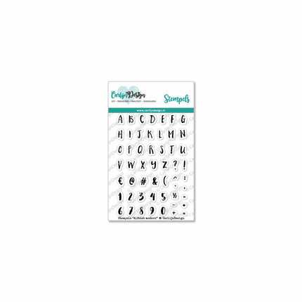 CarlijnDesign Alfabet modern stempels CDST-0046
