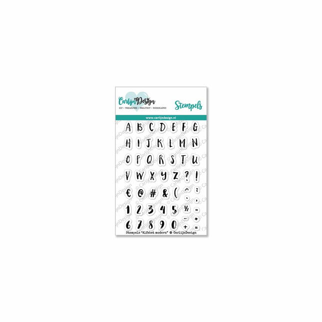 CarlijnDesign Alfabet modern stempels CDST-0046