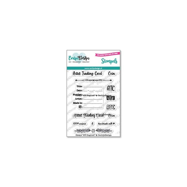 CarlijnDesign ATC English stempels CDST-0115