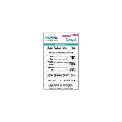 CarlijnDesign ATC English stempels CDST-0115