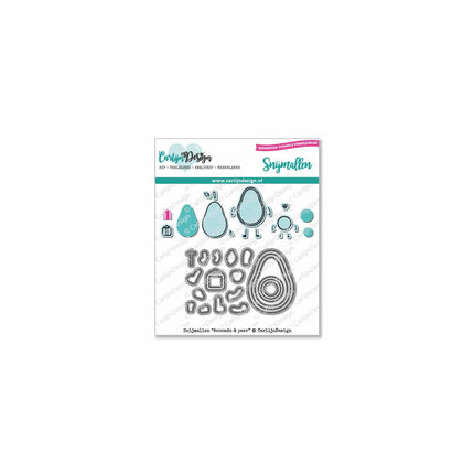 CarlijnDesign Avocado & peer snijmallen CDSN-0083