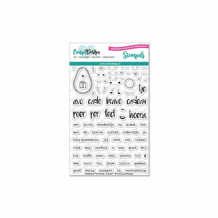 CarlijnDesign Avocado & peer stempels CDST-0057