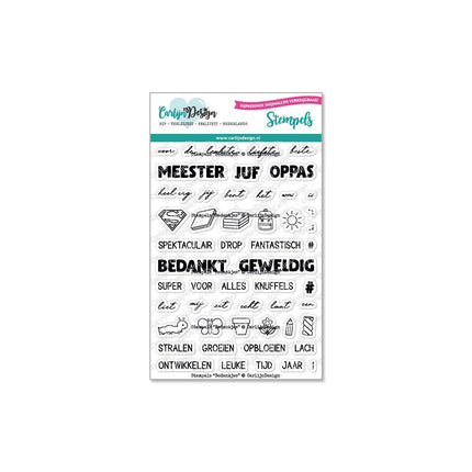 CarlijnDesign Bedankjes stempels CDST-0087
