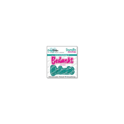 CarlijnDesign Bedankt exclusieve bedanksnijmal CDBS-0007