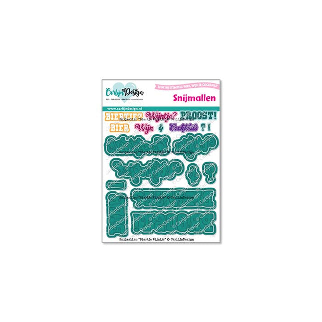 CarlijnDesign Biertje Wijntje Snijmallen CDSN-0315