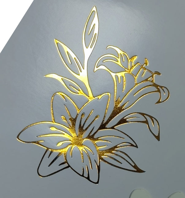 CarlijnDesign Bloemen Lelie hot foil CDHF-0031