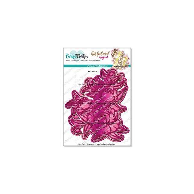 CarlijnDesign Bloemen Pioen hot foil + snijmal CDHF-0033