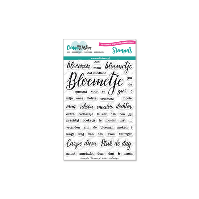 CarlijnDesign Bloemetje stempels CDST-0063