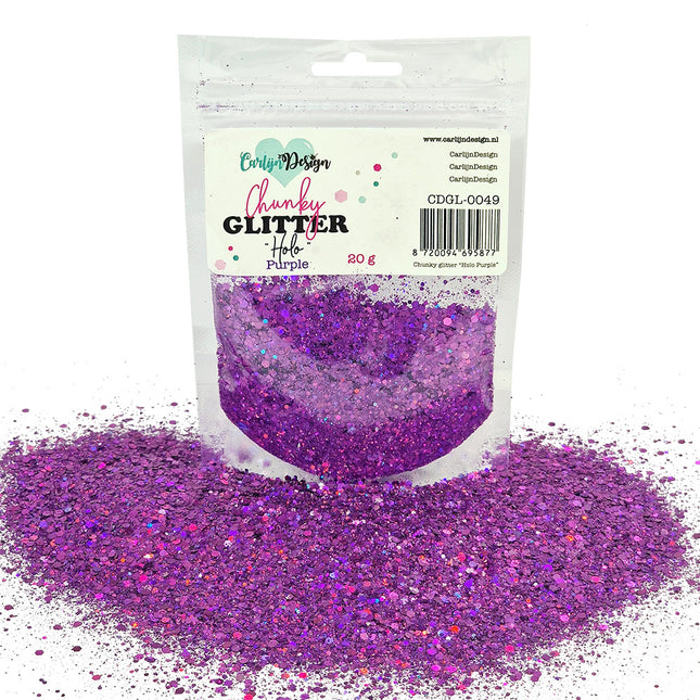 CarlijnDesign CDGL-0049 Chunky glitter Holo Purple