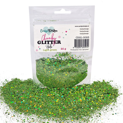 CarlijnDesign CDGL-0053 Chunky glitter Holo Light green