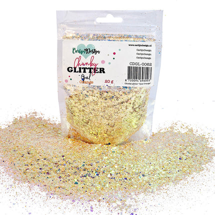CarlijnDesign CDGL-0062 Chunky glitter Opal Orange