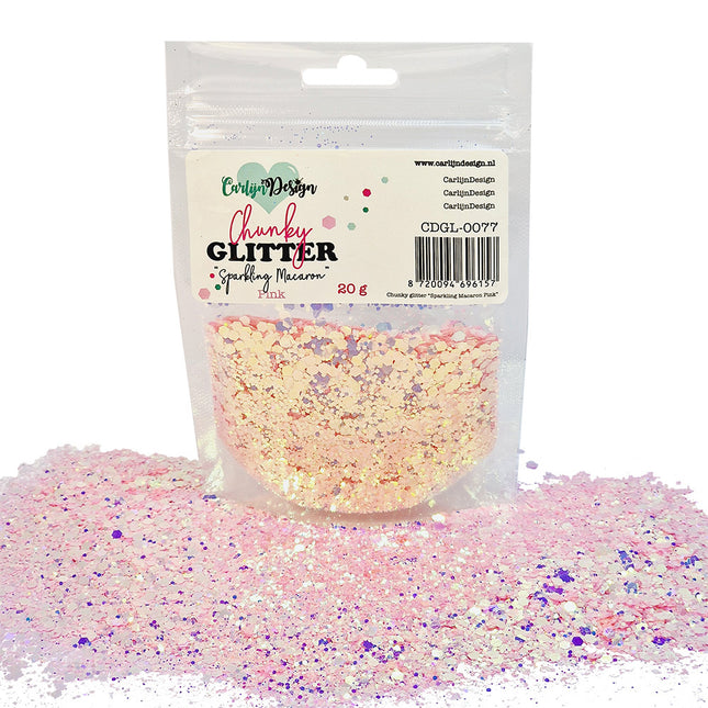 CarlijnDesign CDGL-0077 Chunky glitter Sparkling Macaron Pink