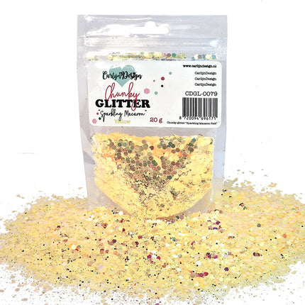 CarlijnDesign CDGL-0079 Chunky glitter Sparkling Macaron Yellow