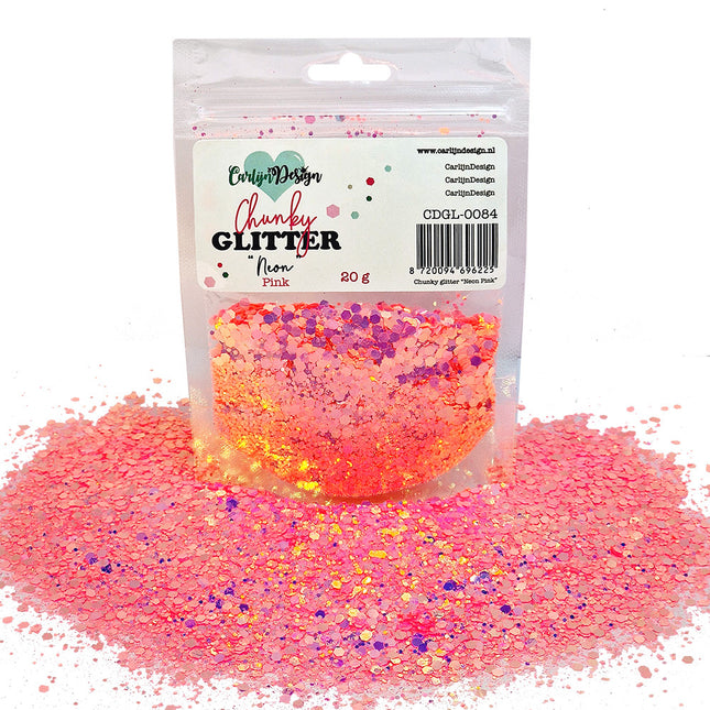 CarlijnDesign CDGL-0084 Chunky glitter Neon Pink