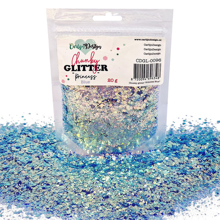 CarlijnDesign CDGL-0096 Chunky glitter Princess Blue