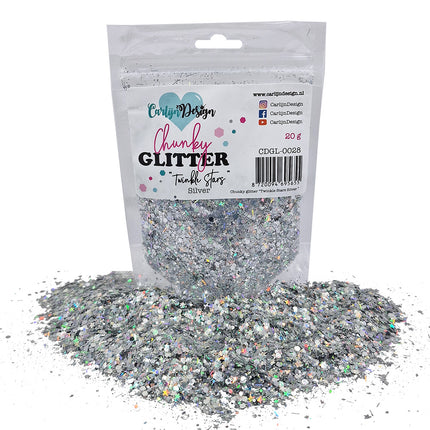 CarlijnDesign Chunky glitter COMBO PACK 4 Winter 6xa2
