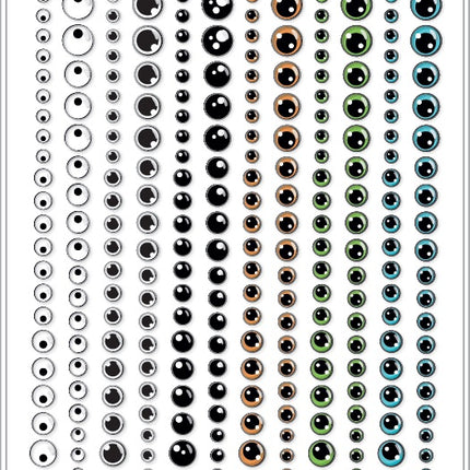CarlijnDesign Enamel dots Eyes 1 CDED-0012