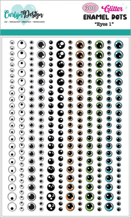 CarlijnDesign Enamel dots Eyes 1 CDED-0012
