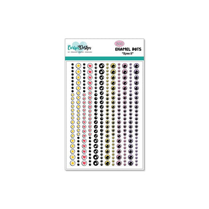 CarlijnDesign Enamel dots Eyes 2 CDED-0014