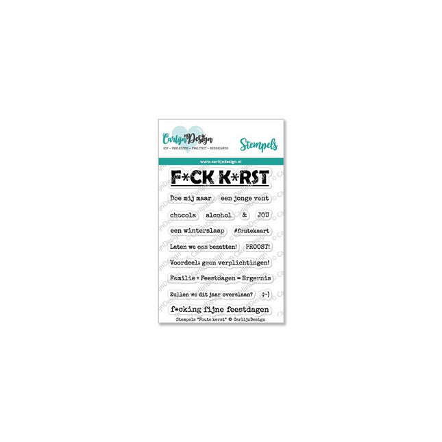 CarlijnDesign Foute kerst stempels CDST-0039