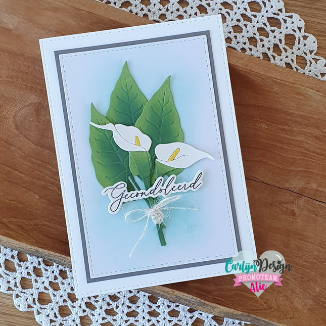 CarlijnDesign Gecondoleerd 2 stempels CDST-0089