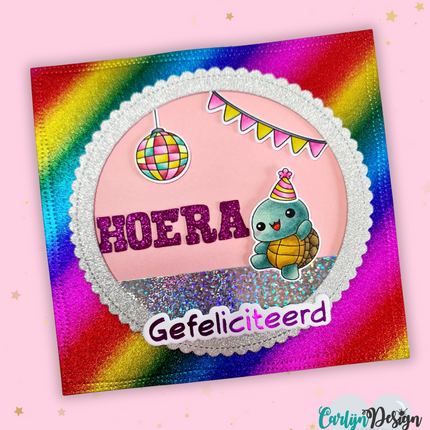 CarlijnDesign Gefeliciteerd variaties hot foil CDHF-0083
