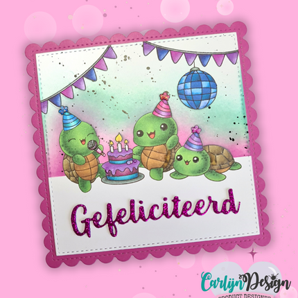 CarlijnDesign Gefeliciteerd variaties Snijmallen CDSN-0339