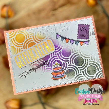 CarlijnDesign Gefeliciteerd variaties Snijmallen CDSN-0339