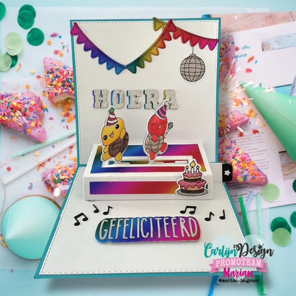 CarlijnDesign Gefeliciteerd variaties Snijmallen CDSN-0339