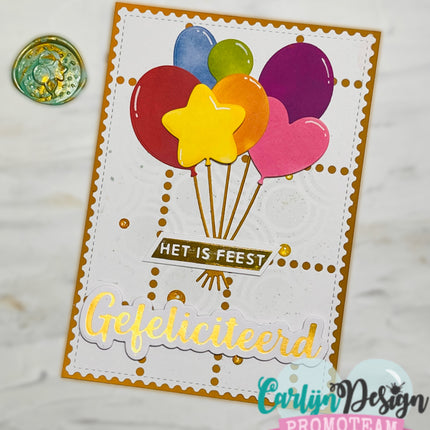 CarlijnDesign Gefeliciteerd variaties Snijmallen CDSN-0339