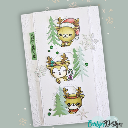 CarlijnDesign Glitter enamel dots Christmas CDED-0010