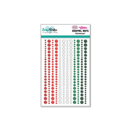 CarlijnDesign Glitter enamel dots Christmas CDED-0010