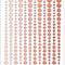 CarlijnDesign Glitter enamel dots Coral CDED-0006