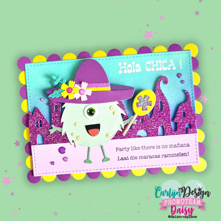 CarlijnDesign Glitter enamel dots Halloween CDED-0011