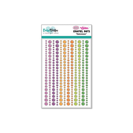 CarlijnDesign Glitter enamel dots Halloween CDED-0011