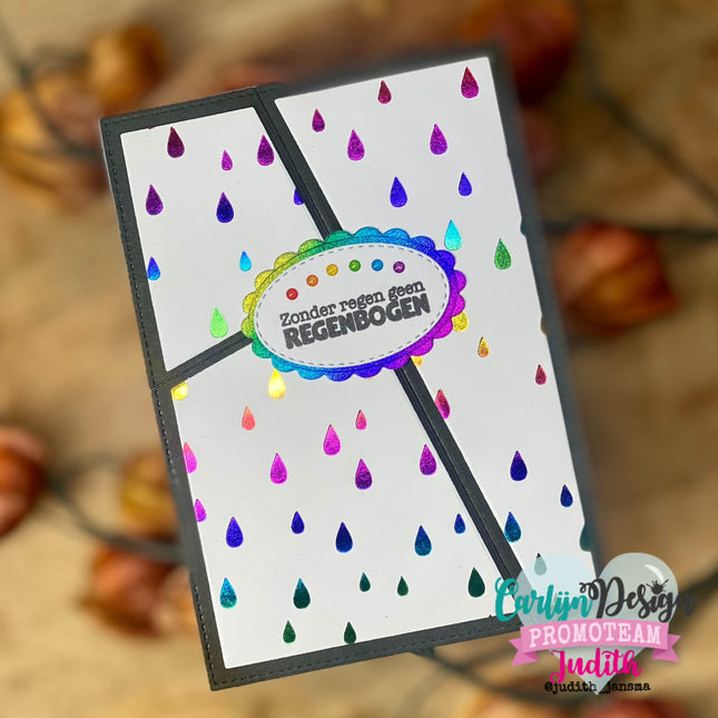 CarlijnDesign Glitter enamel dots Rainbow CDED-0003