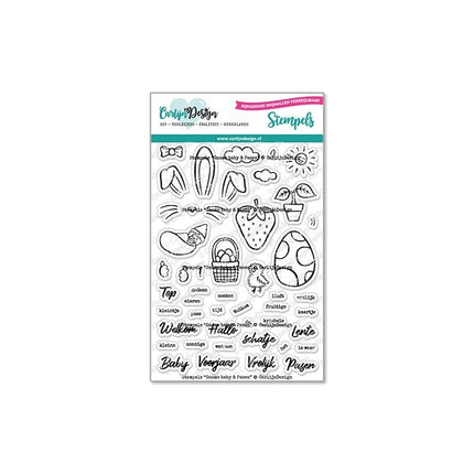 CarlijnDesign Gnome  baby & Pasen stempels CDST-0098