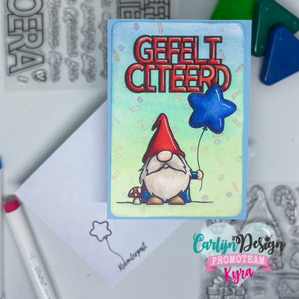 CarlijnDesign Gnome man stempels CDST-0092